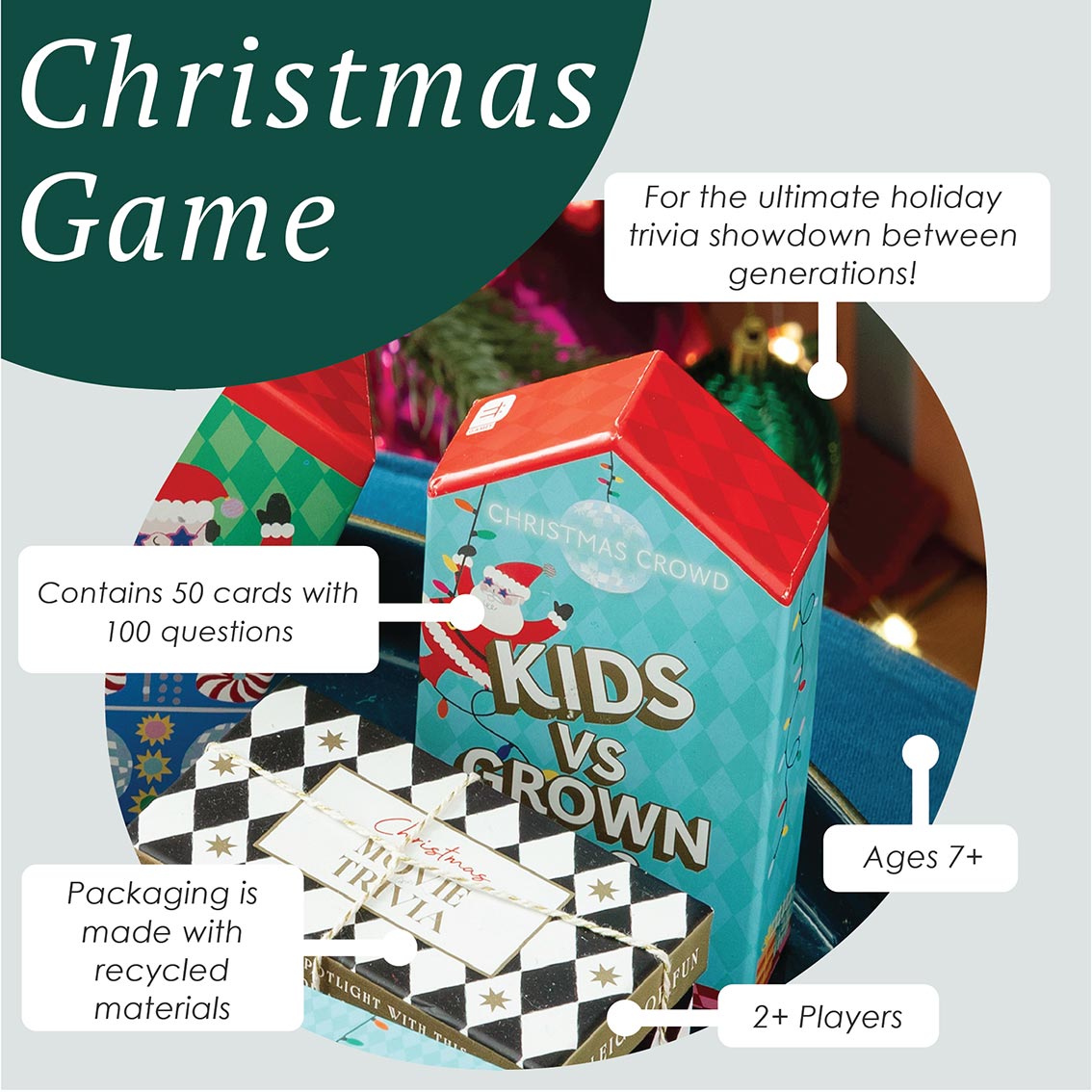 Kids vs Grown Ups Christmas Family Game