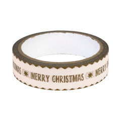 Gilded Merry Christmas Paper Tape - 20m