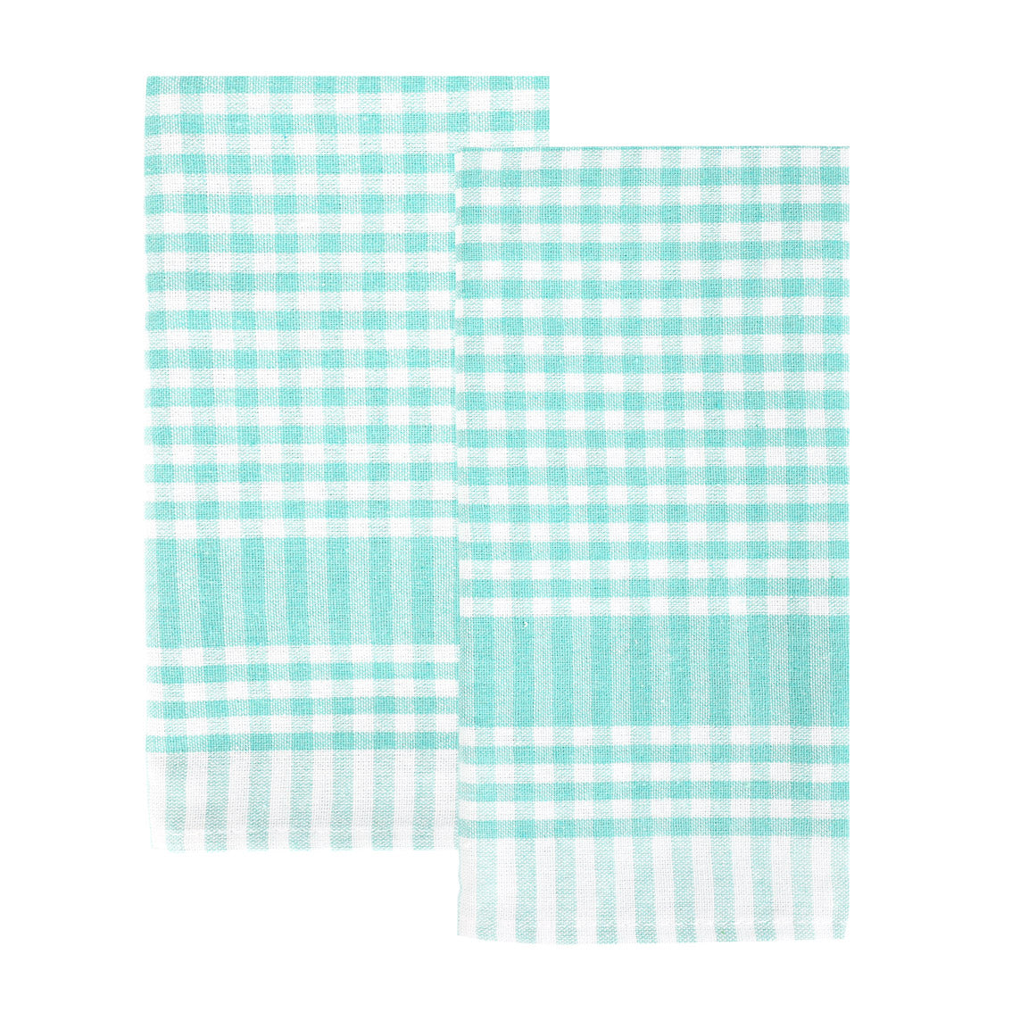 Mint Green & White Gingham Tea Towels/Napkins