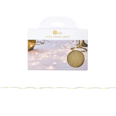 Gold Wire LED String Lights - 3m