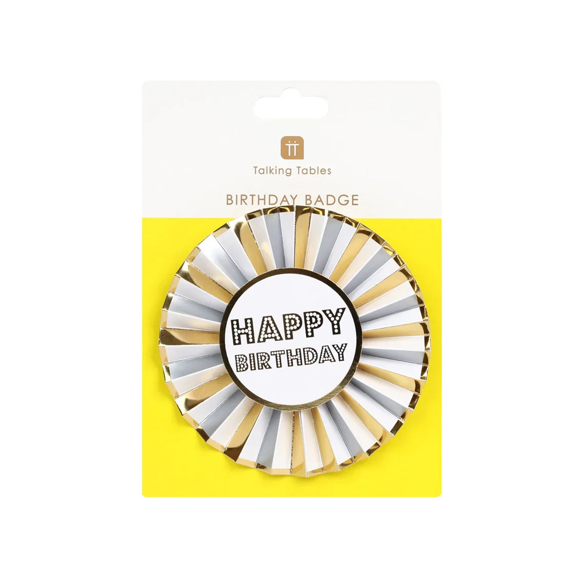 Gold Happy Birthday Badge