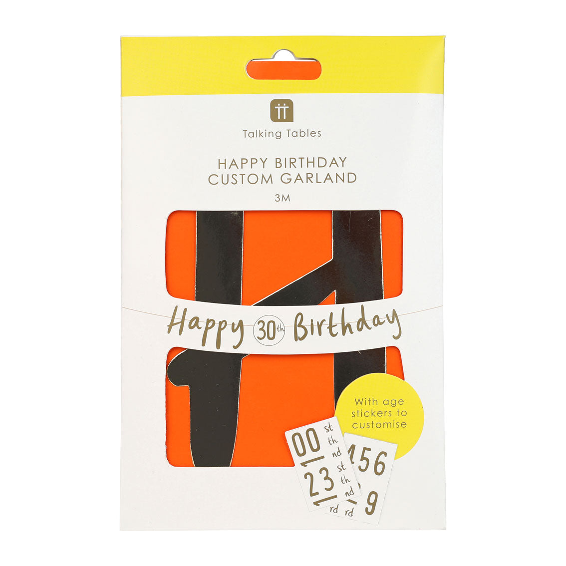 Customisable Happy Birthday Banner Garland - 3m
