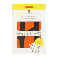 Customisable Happy Birthday Banner Garland - 3m
