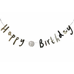 Customisable Happy Birthday Banner Garland - 3m