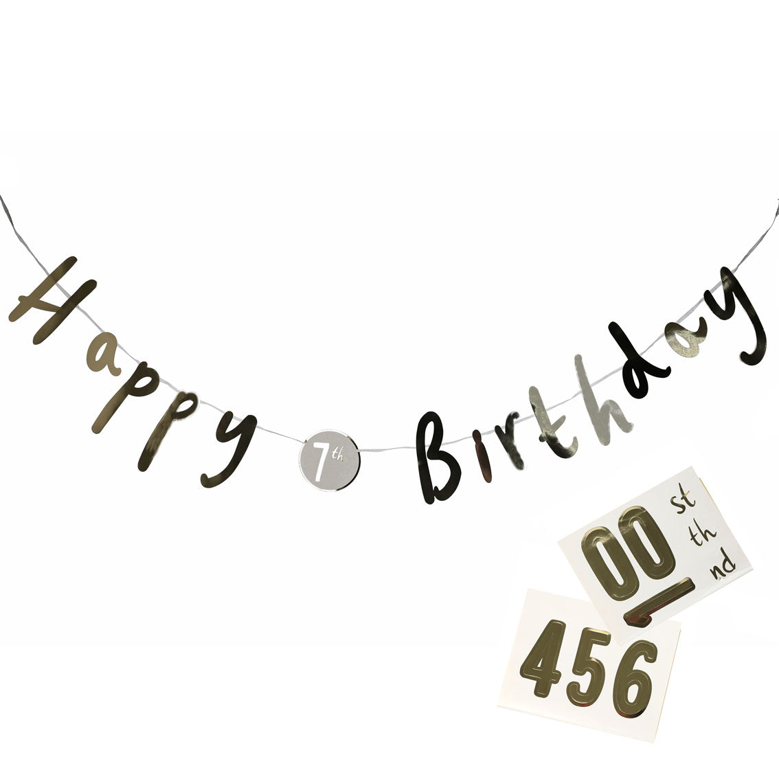 Customisable Happy Birthday Banner Garland - 3m