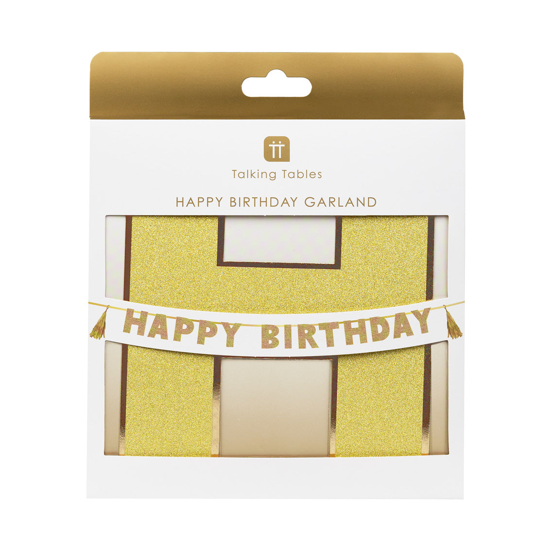 Luxe Gold Happy Birthday Banner Garland - 3m