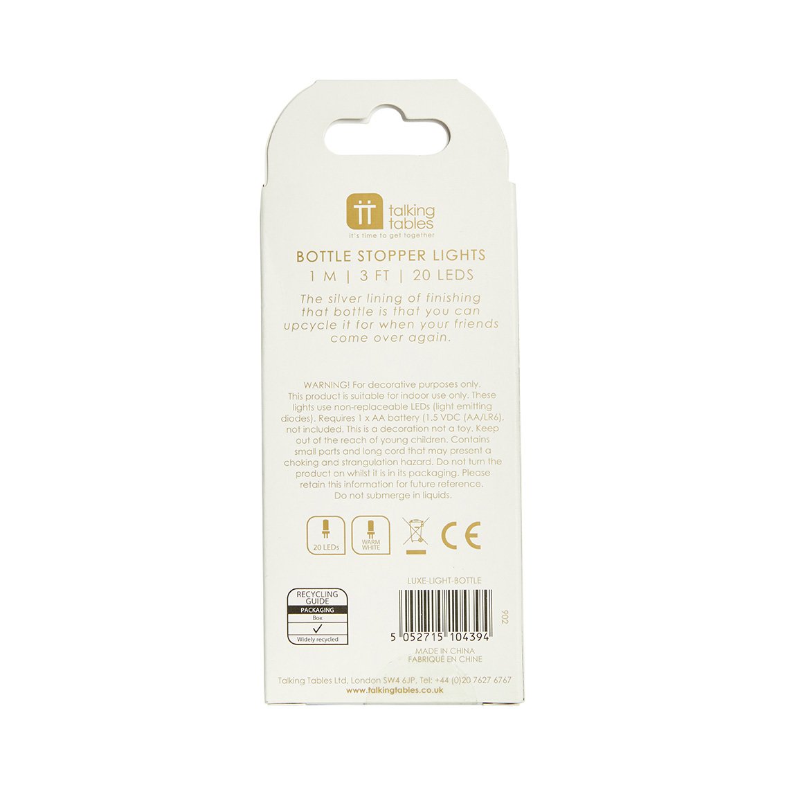 Gold Bottle Lights - 1m