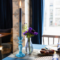 2 Tone Ombre Blue Dinner Candles - 2 Pack