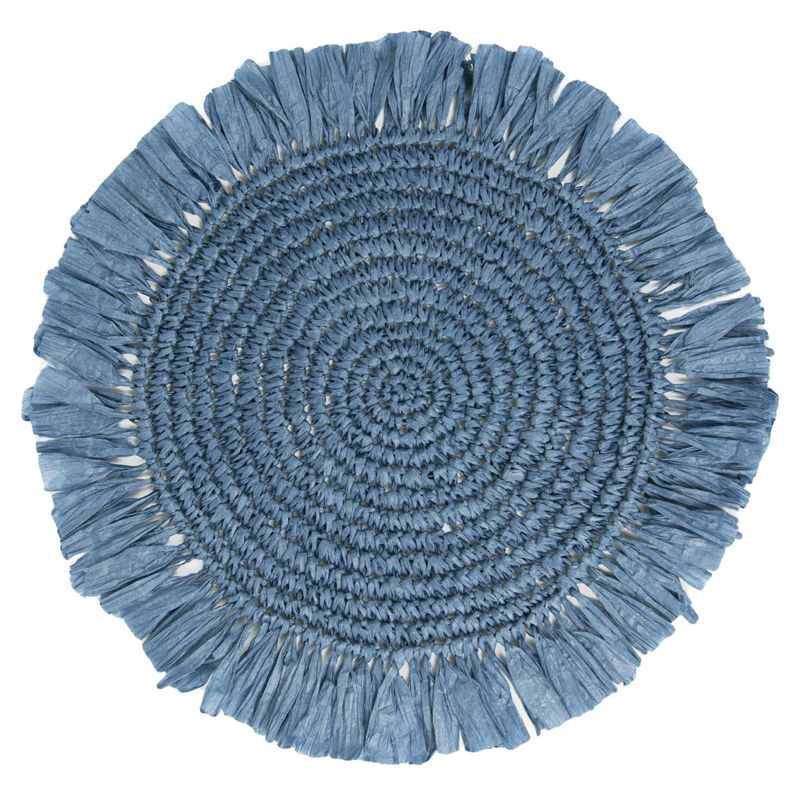 Blue Raffia Placemats - 2 Pack