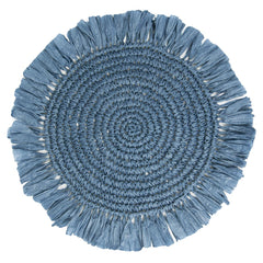 Blue Raffia Placemats - 2 Pack