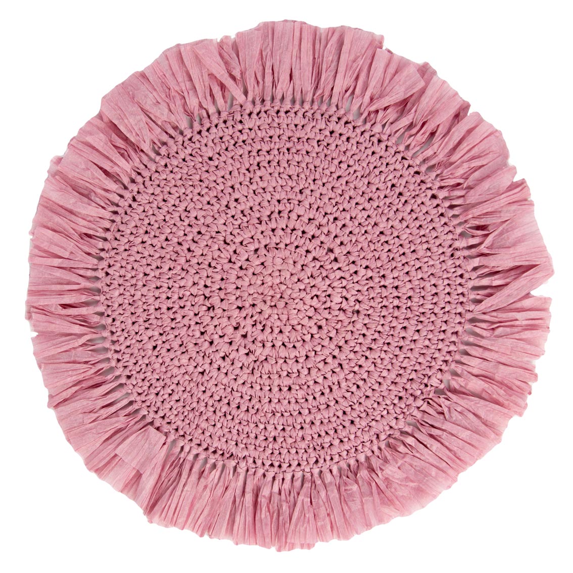 Pink Raffia Placemats - 2 Pack