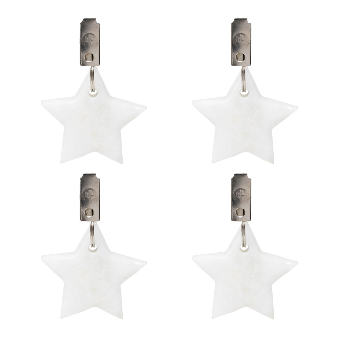 Marble Star Table Cover Weights - 4 Pack
