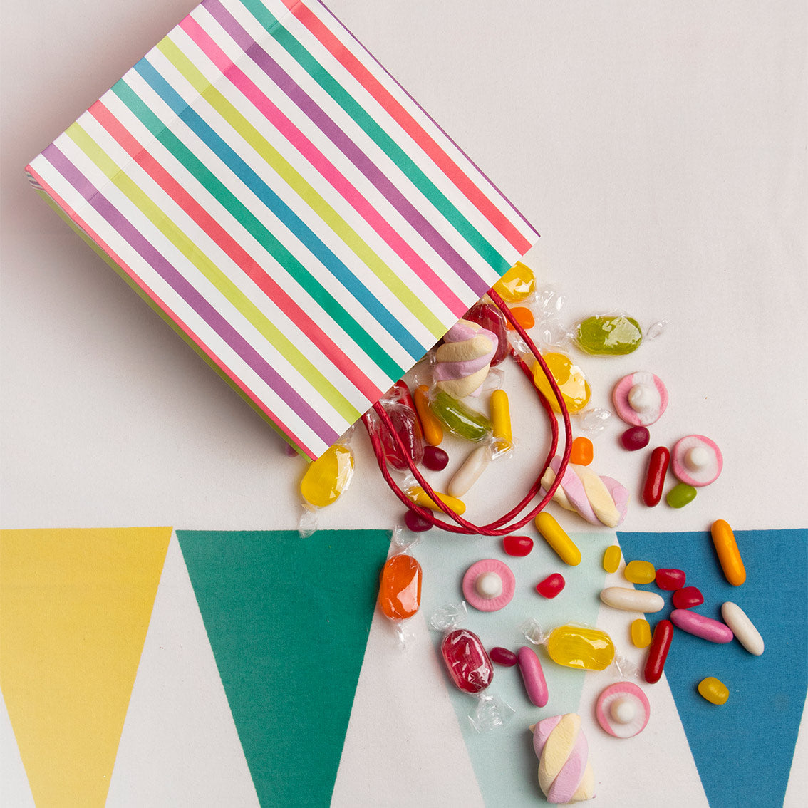 Mix & Match Stripy Treat Bags | 8 Pack