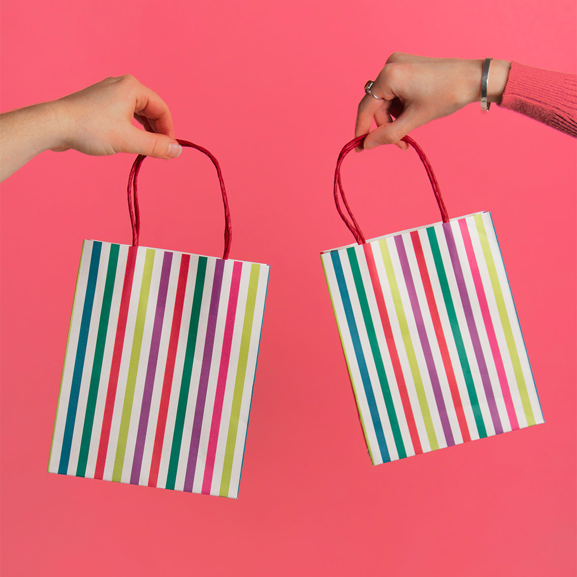 Mix & Match Stripy Treat Bags | 8 Pack
