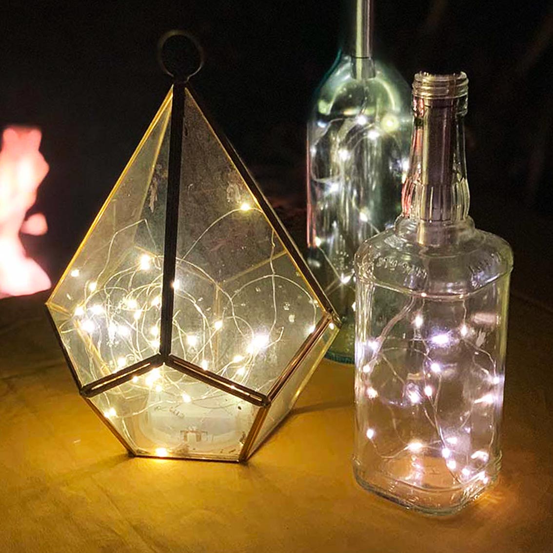 Gold Bottle Lights - 1m