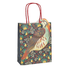 Partridge & Pear Christmas Paper Gift Bags - 8 Pack