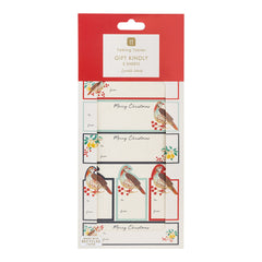 Partridge & Pear Christmas Gift Labels - 50 Pack