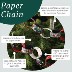 Partridge & Pear Paper Chains - 100 Pack
