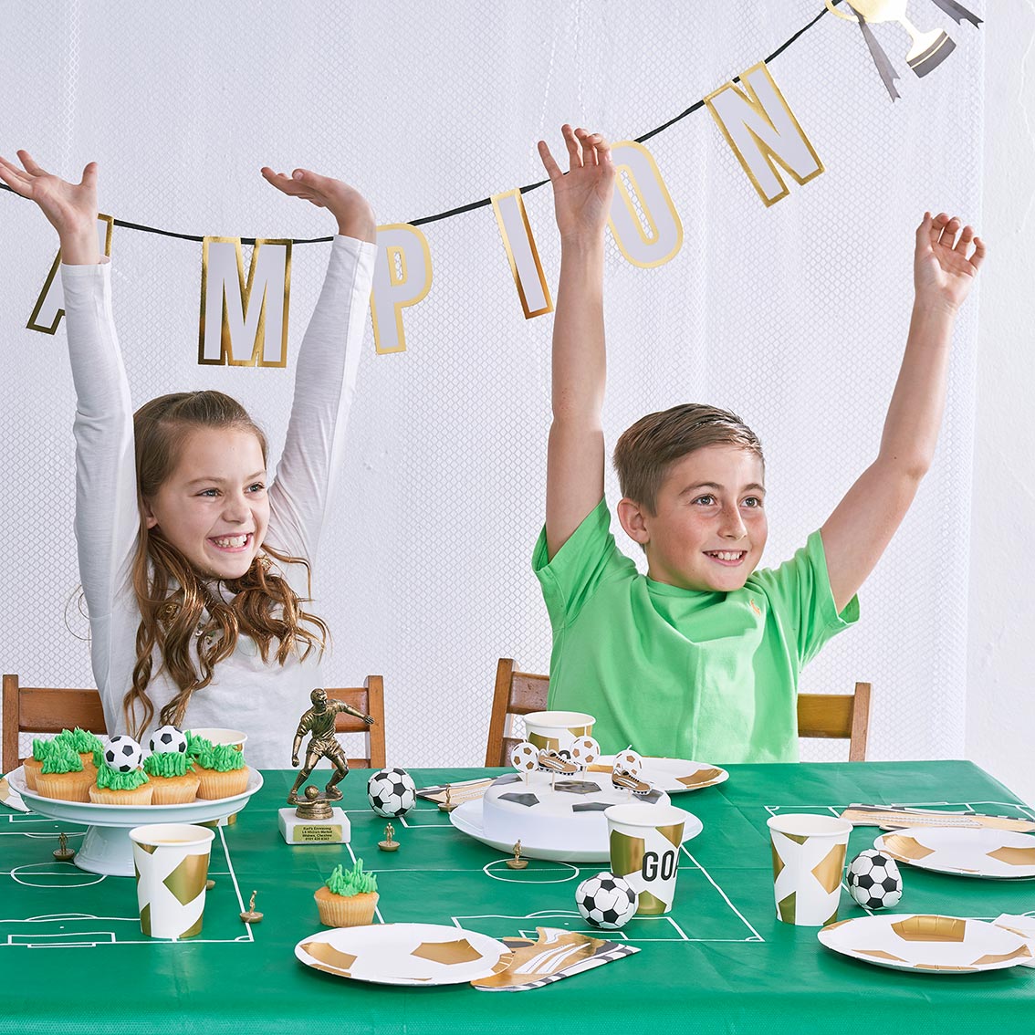 Football Pitch Paper Table Cover
