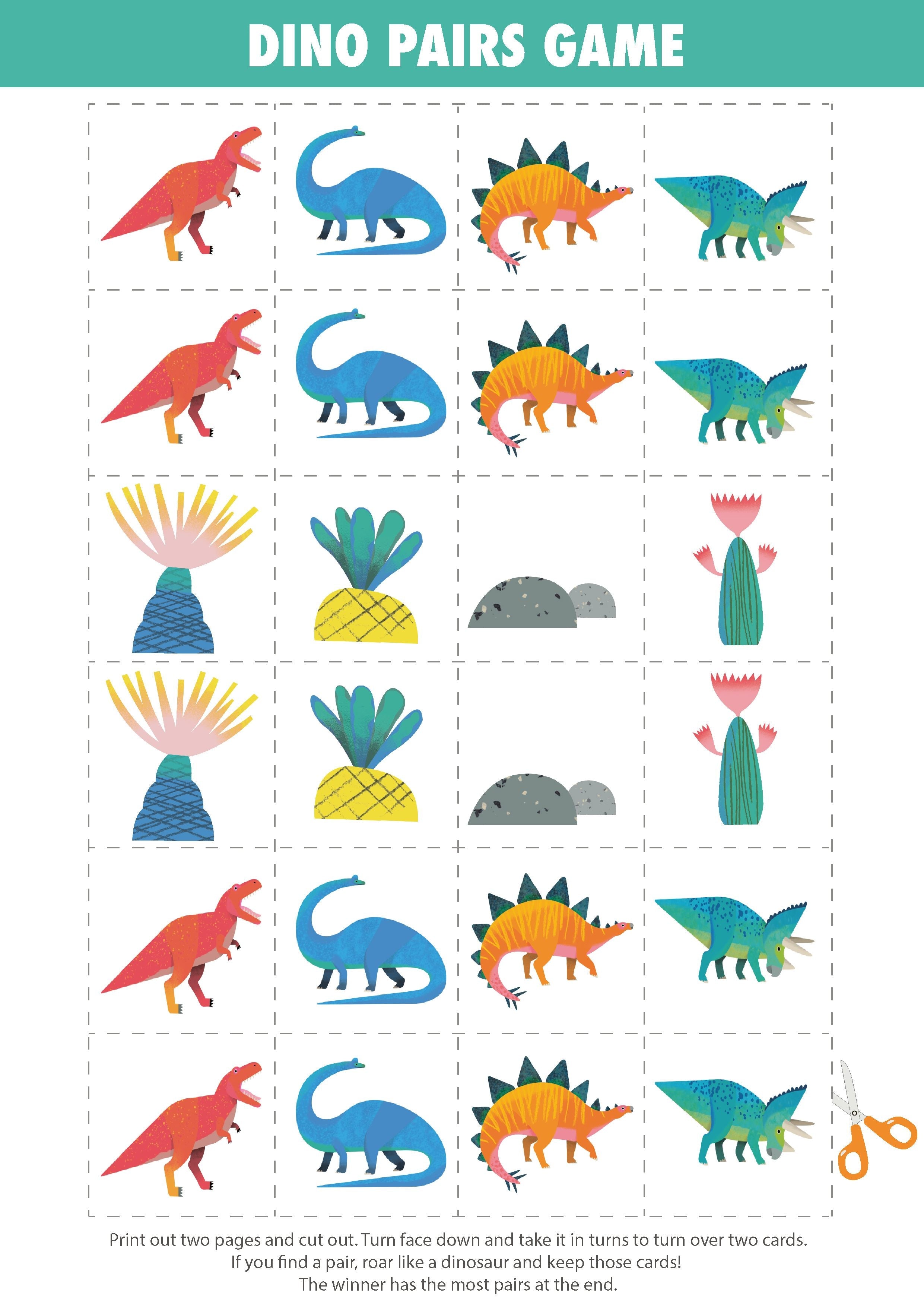 Printable - Party Dinosaurs