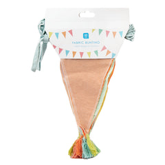 Pastel Fabric Birthday Banner Bunting, 3m