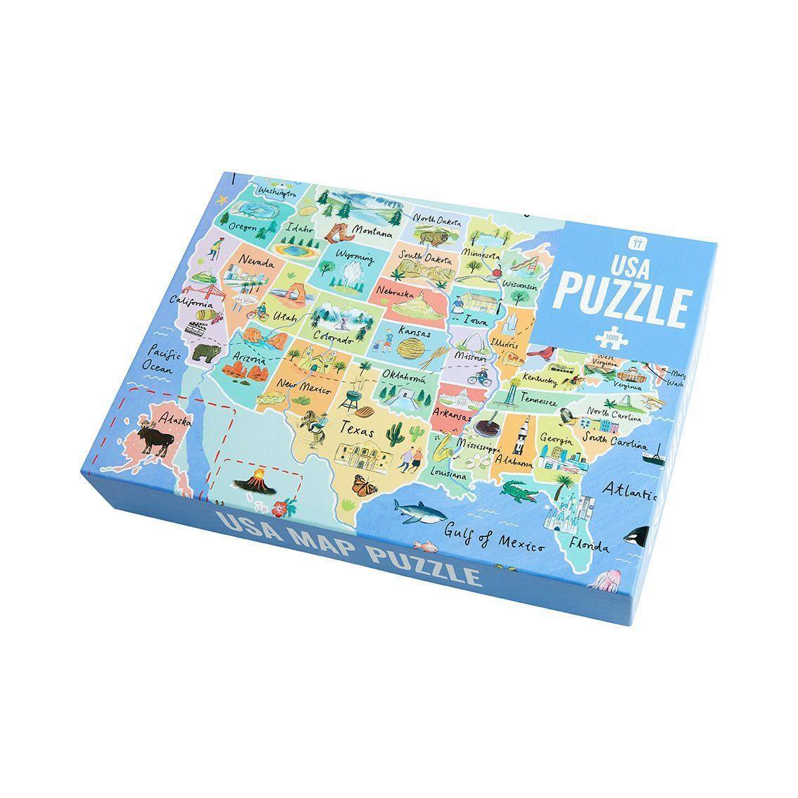 Map of the USA Jigsaw Puzzle - 1000 Pieces