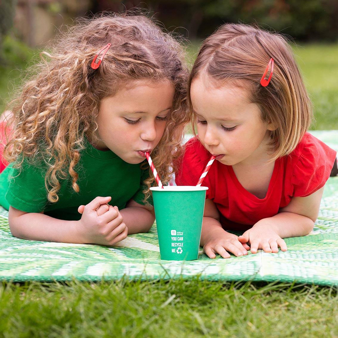 Paper Rainbow Cups - 8 Pack