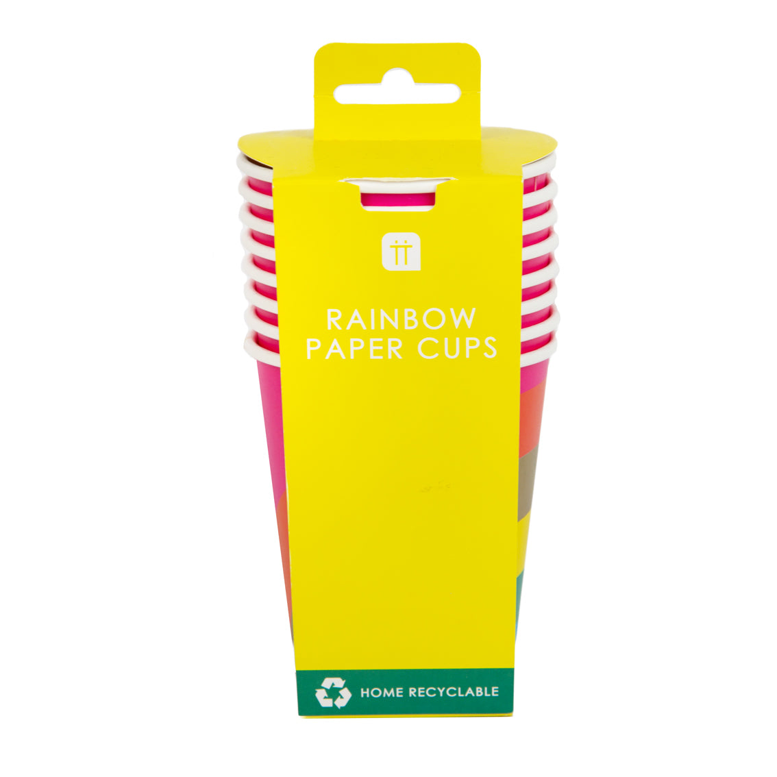 Birthday Brights Rainbow Paper Cups - 10 Pack