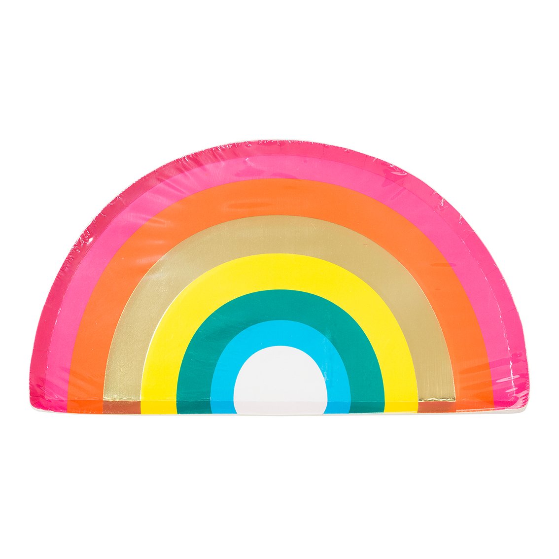 Birthday Brights Rainbow Shaped Plates - 10 pack