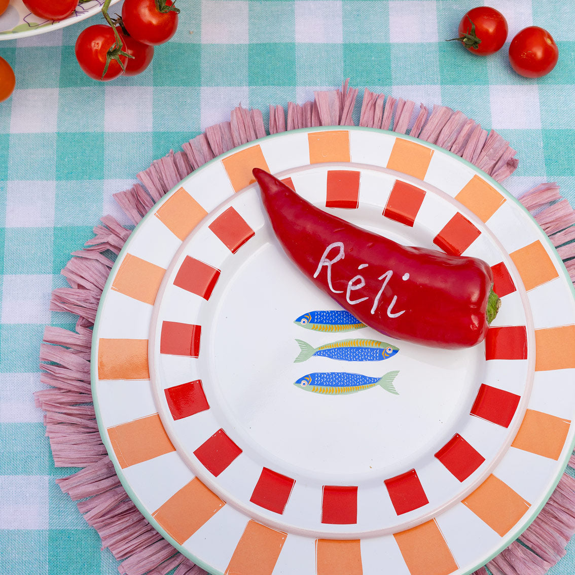 Fish Enamel Plate - 20cm
