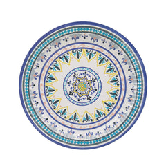 Moroccan Souk Blue Paper Plates - 12 Pack