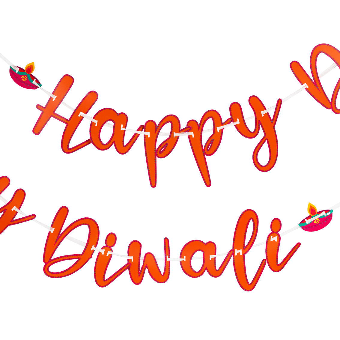 Happy Diwali Banner Garland - 3m