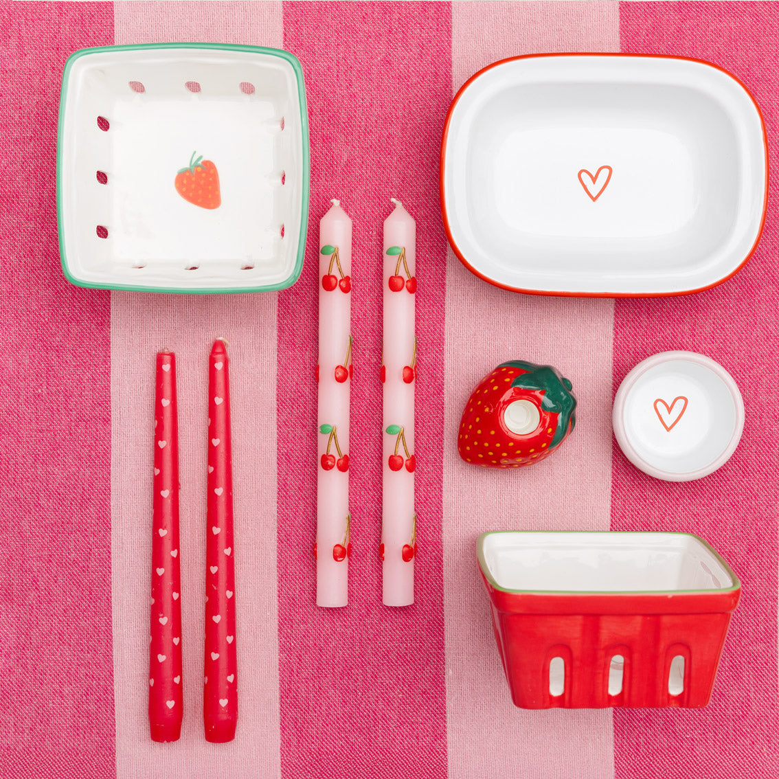 Heart Red Enamel Dip Dish - 8cm