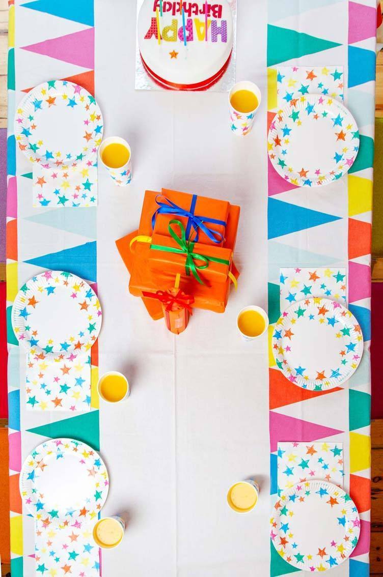 Birthday Brights Rainbow Star Paper Napkins - 20 Pack
