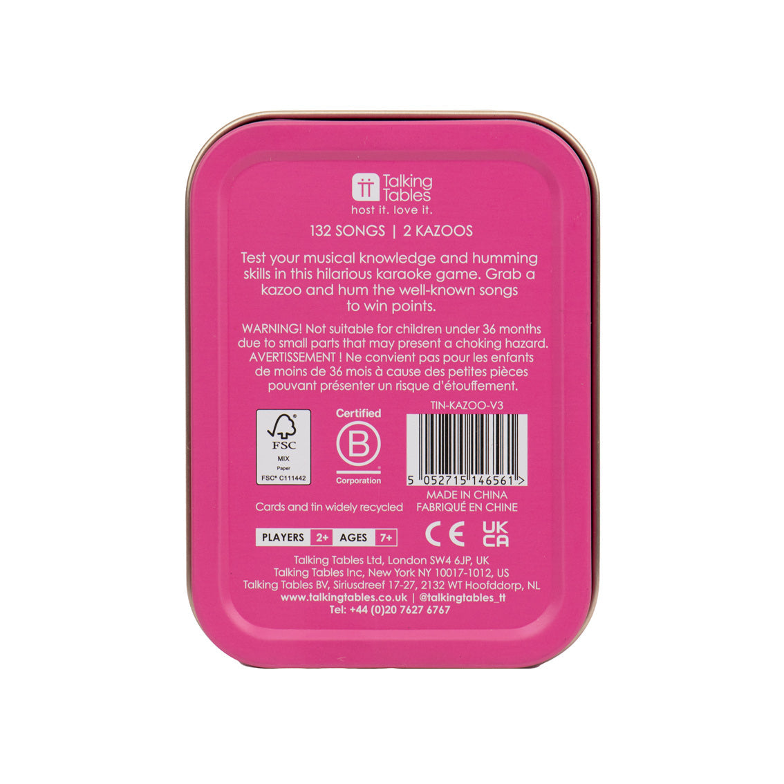 Kazoo Karaoke in a Tin