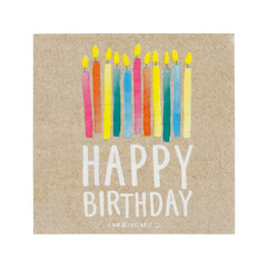 Happy Birthday Candles Paper Napkins - 20 Pack