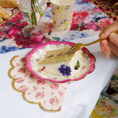 Bulk Pack of 144 Floral Paper Plates - 3 Designs