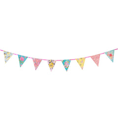 Floral Paper Bunting Banner