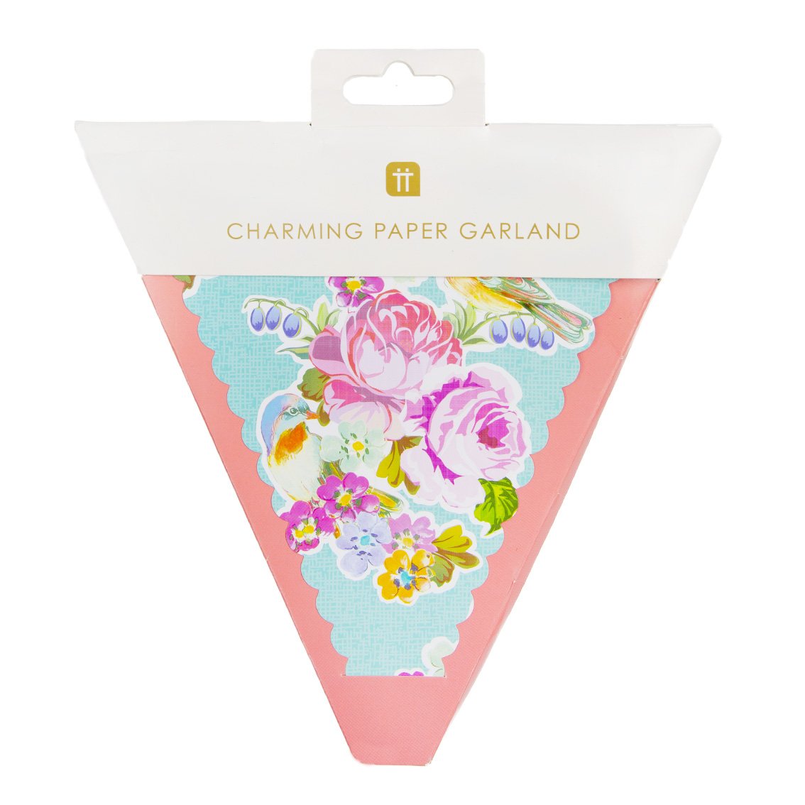 Floral Paper Bunting Banner