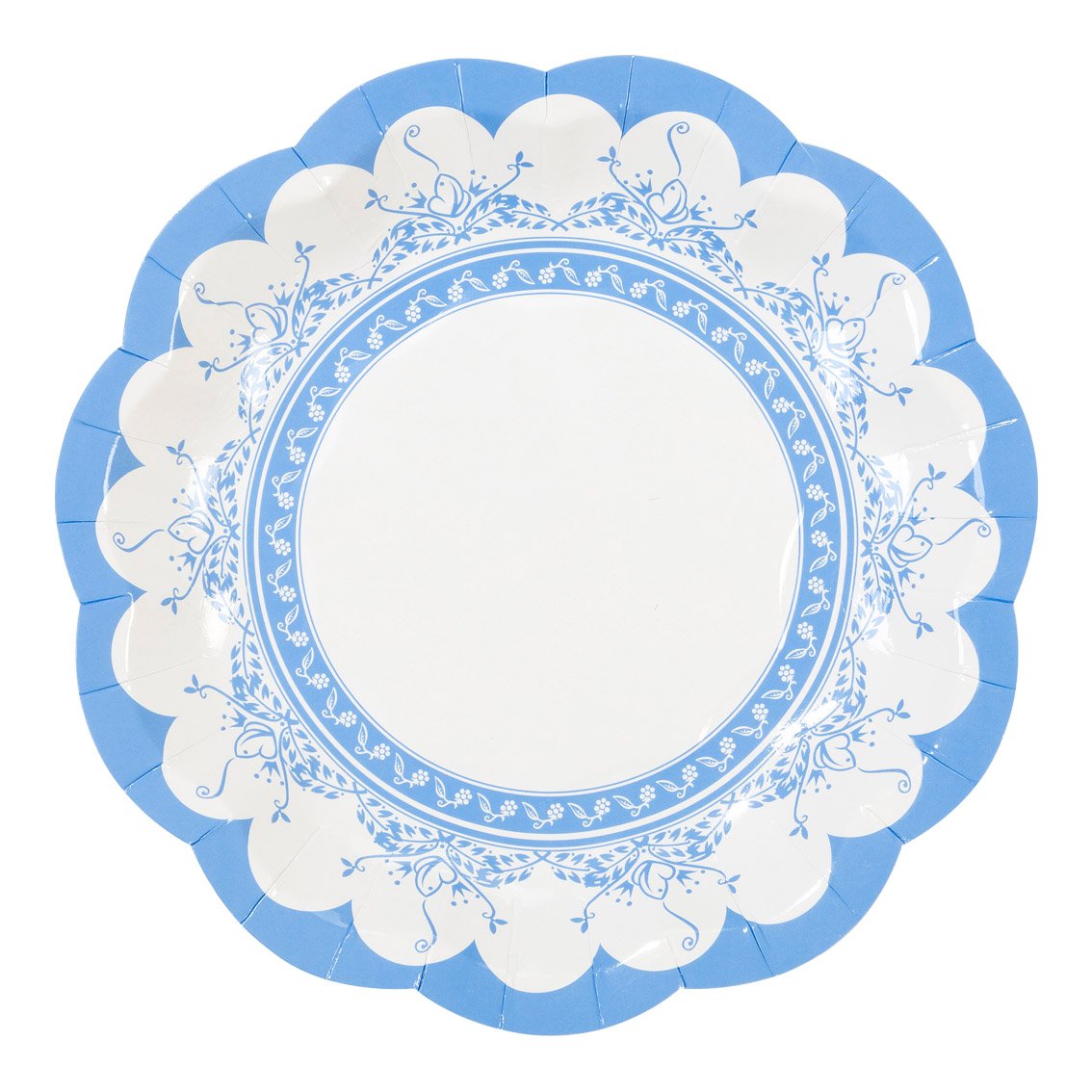 Multicoloured Floral Paper Plates - 12 pack