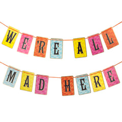 Alice in Wonderland Double Sided Party Bunting - 3m