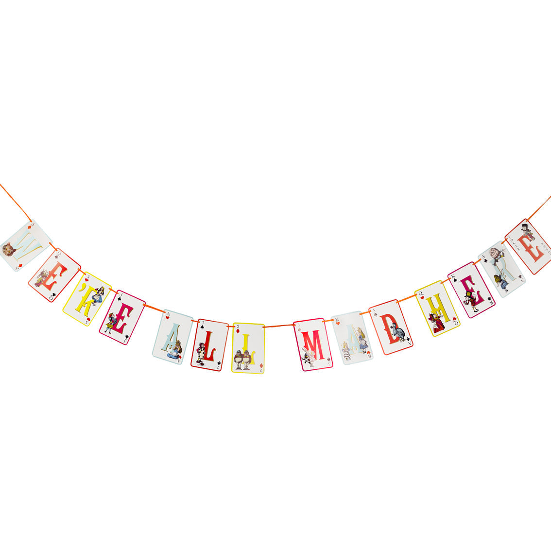 Alice in Wonderland Double Sided Party Bunting - 3m