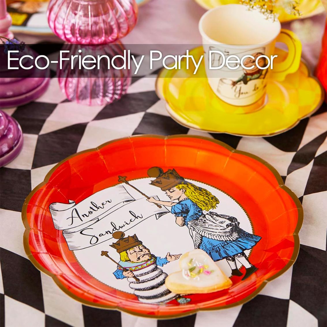 Bright Alice in Wonderland Party Pack - 16 Pack