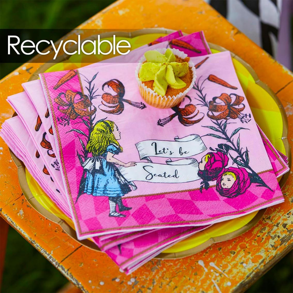 Bright Alice in Wonderland Party Pack - 16 Pack
