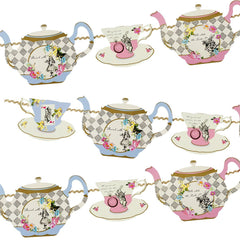 Alice in Wonderland Teapot Party Bunting