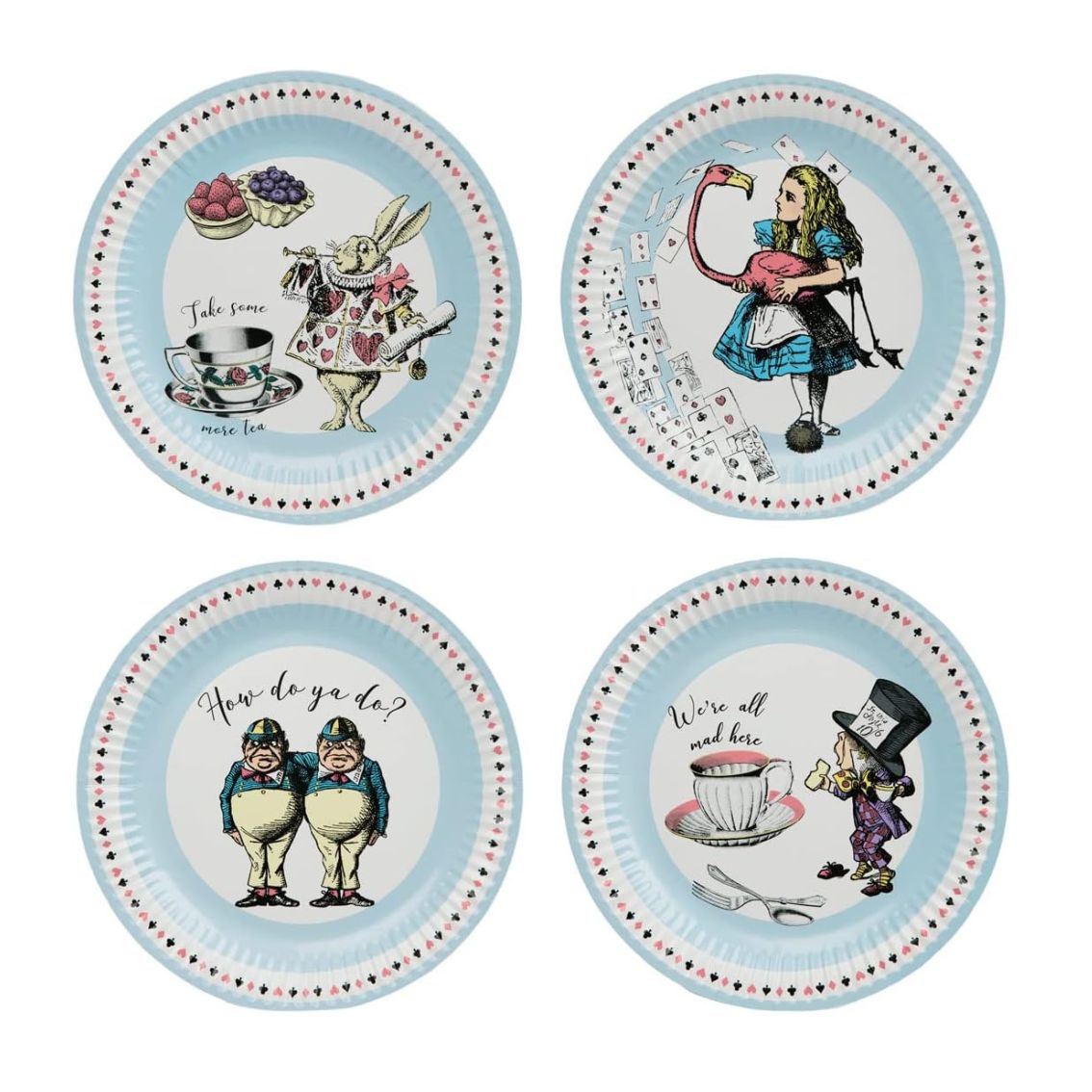 Blue Alice in Wonderland Party Pack - 16 Pack