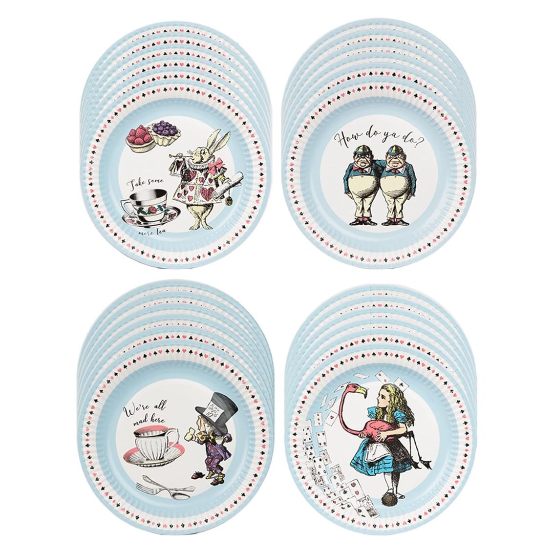 Blue Alice in Wonderland Party Pack - 16 Pack