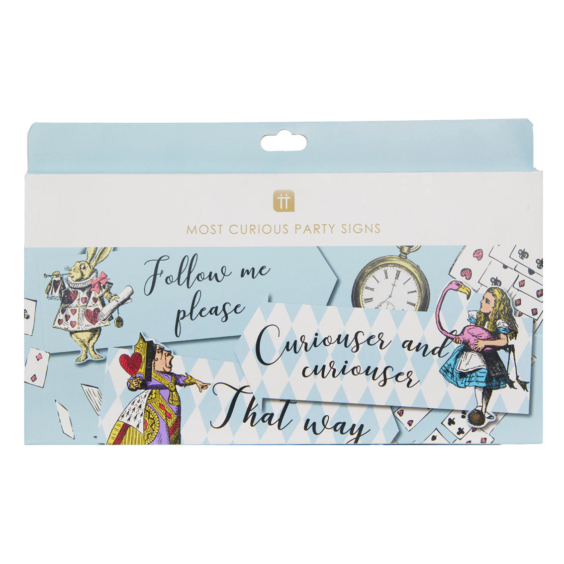 Alice In Wonderland Signs - 12 Pack