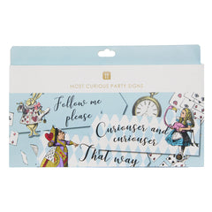 Alice In Wonderland Signs - 12 Pack