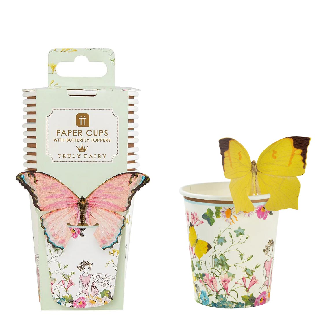 Butterfly & Fairy Paper Cups - 12 pack